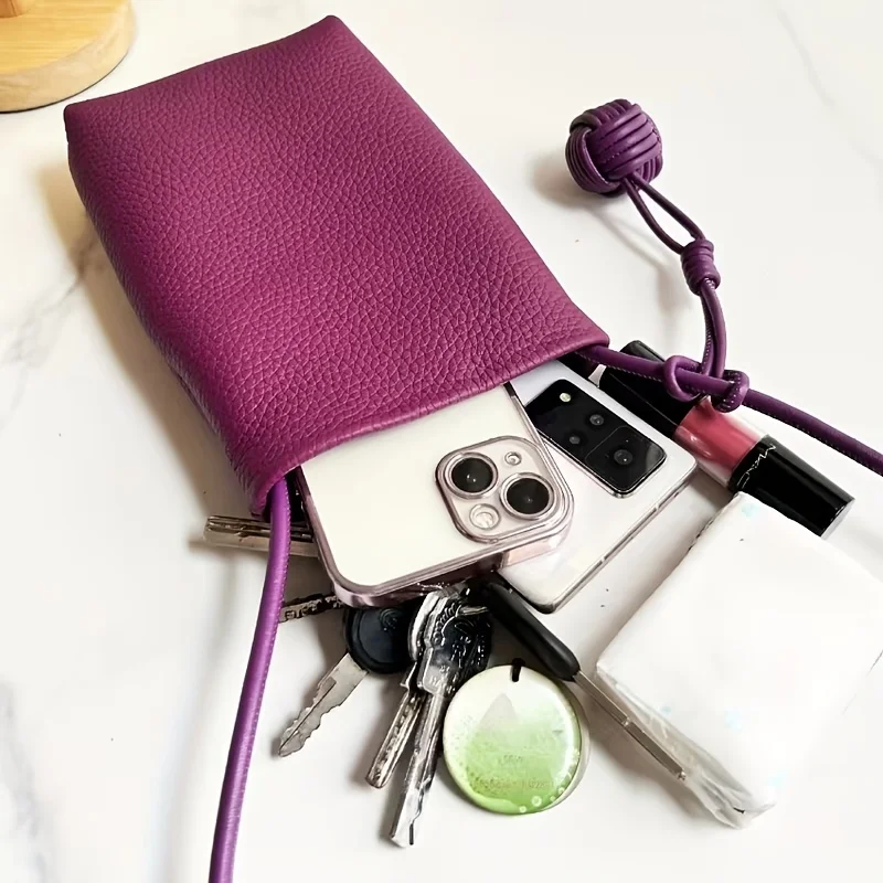 Elegant Versatile Small Crossbody Bag - Stylish Minimalist Mobile Phone Bag Perfect for Shopping Traveling Office Daily Commutin