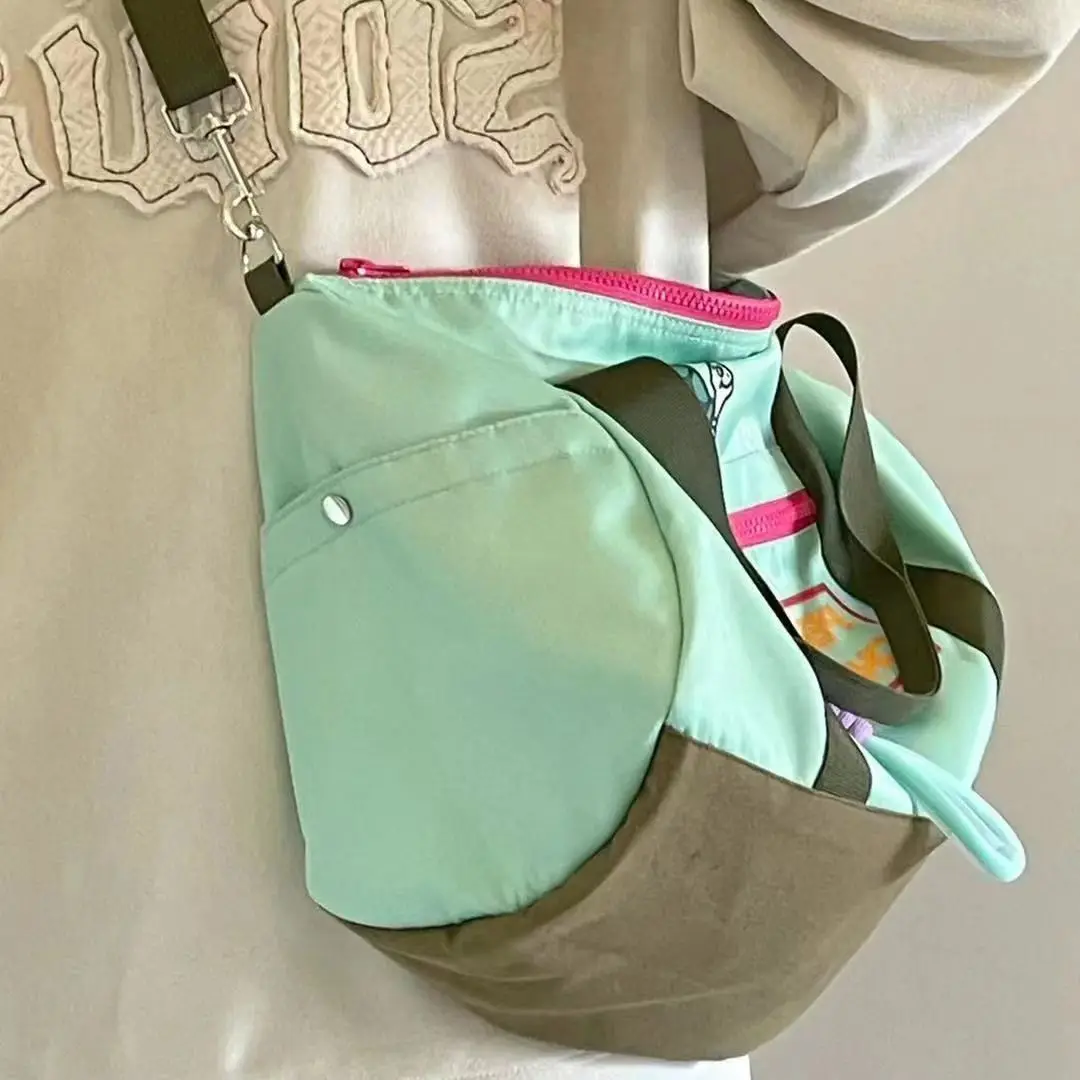 Casual Bag for Women Yoga Fitness Large Capacity Lightweight Shoulder Crossbody Nylon Fashion Travel Bag Ladies Leisure Handbag