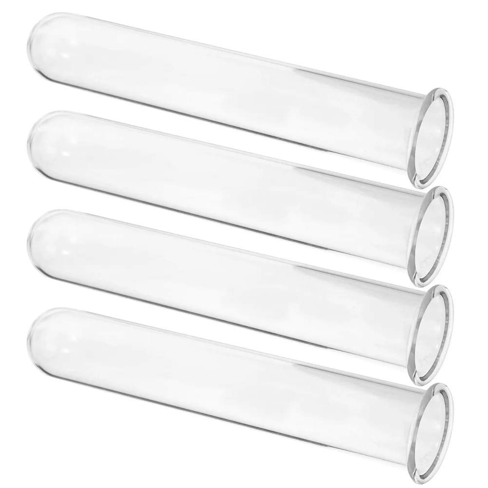 4개입 수경재배 시험관 화병 유리 식물 번식 튜브 투명 꽃 홀더 데스크탑 테라리움 용품 우아한 방 장식