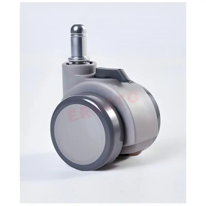 5Pcs 2 Inch Caster Wheels with Gravity Lock & Brake for Furniture, Office Chair and Cart