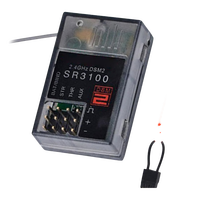 Spektrum 2.4GHz SR3100 DSM2 3.5–9.6V 3-Channel Surface Receiver for Spektrum DX2E DX3R X3E DX4C Transmitters JR RC Car Boat
