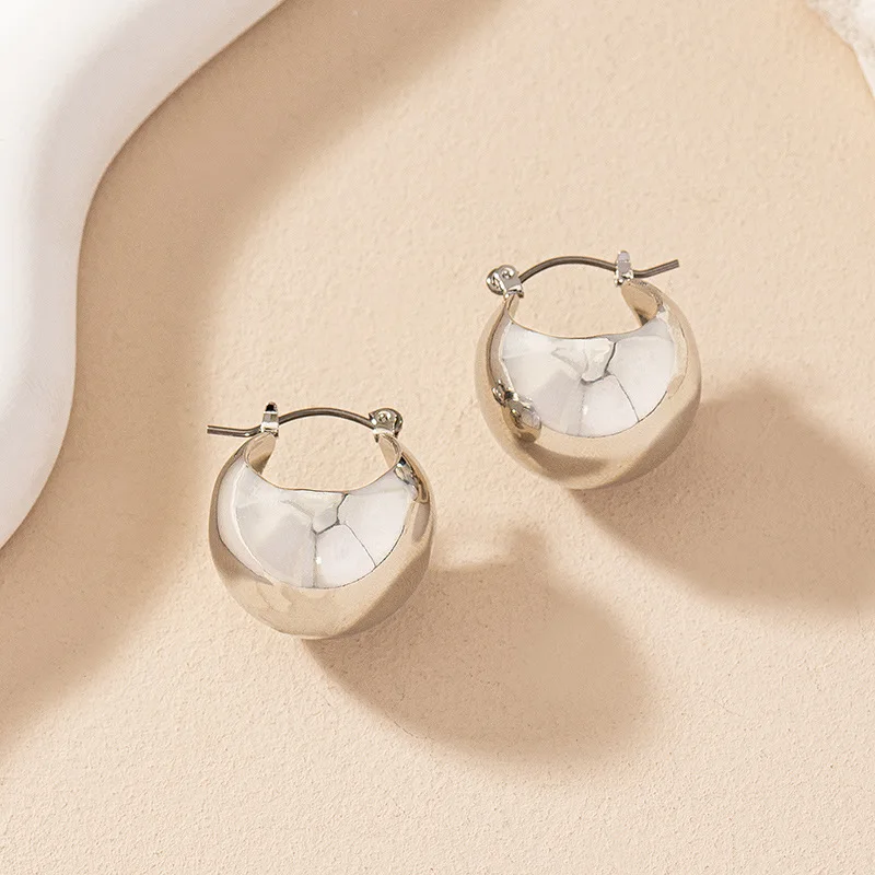 Boucles d'oreilles en métal de tempérament géométrique simple pour les femmes, fête d'avocat, vacances, bijoux de mode, accessoires d'oreille, gland 109