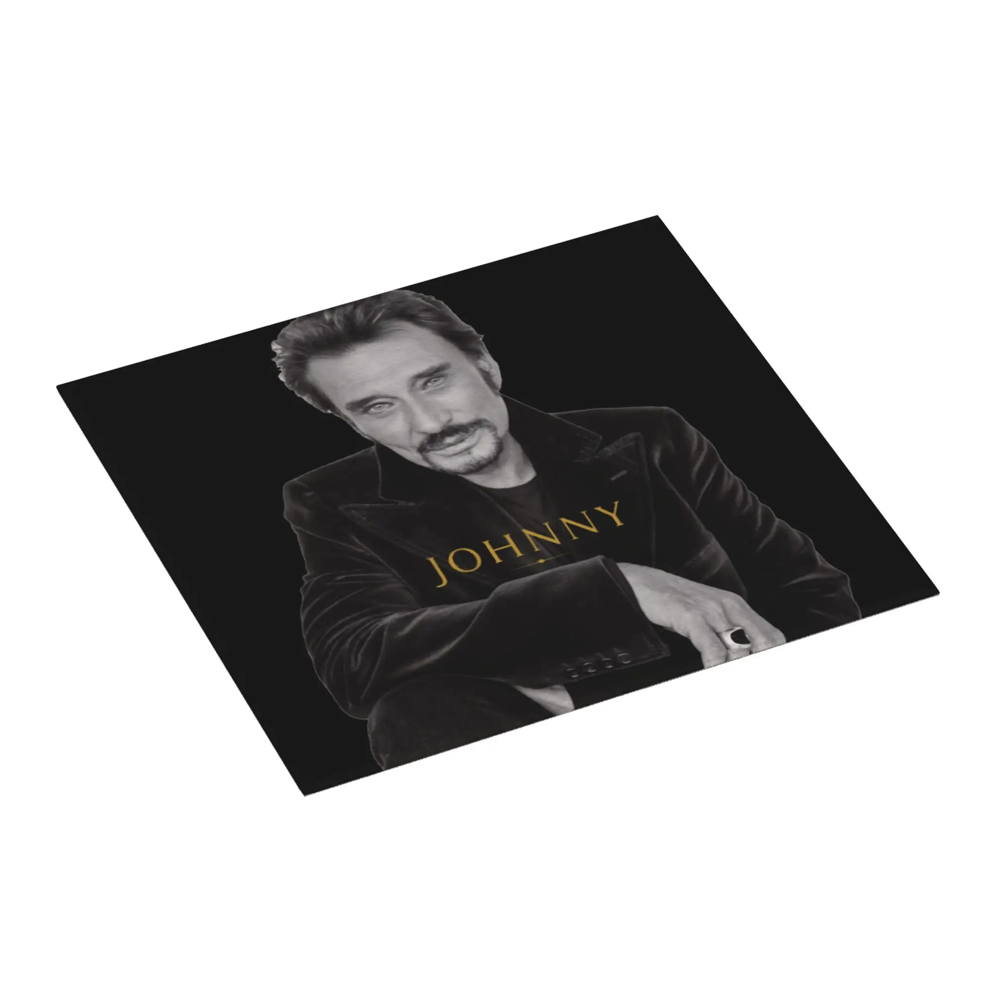 Johnny Hallyday French Rock Singer Non‑Slip Waterproof Absorbent Barware Tableware Oil Proof Reusable Drying Mat For Kitchen