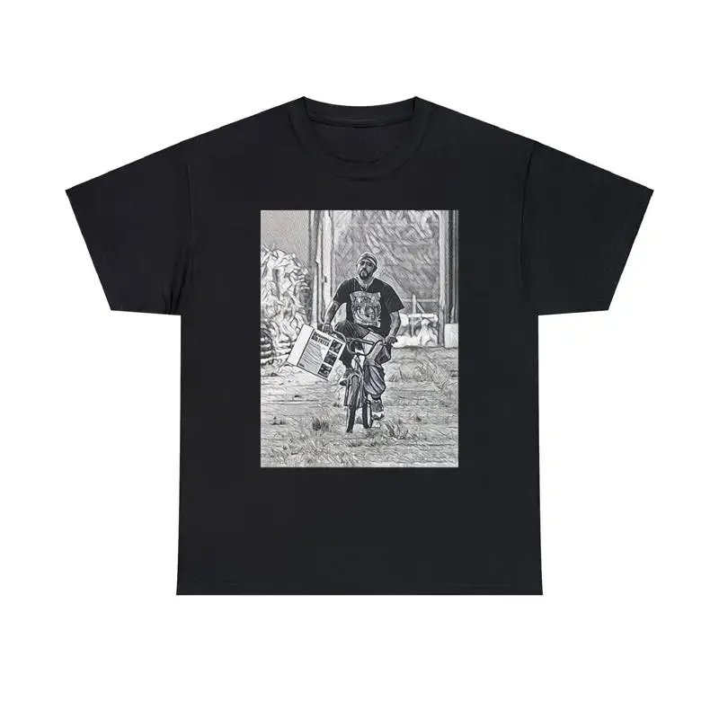 Darius Atlanta Print Crew Neck Heavy Cotton T Shirt
