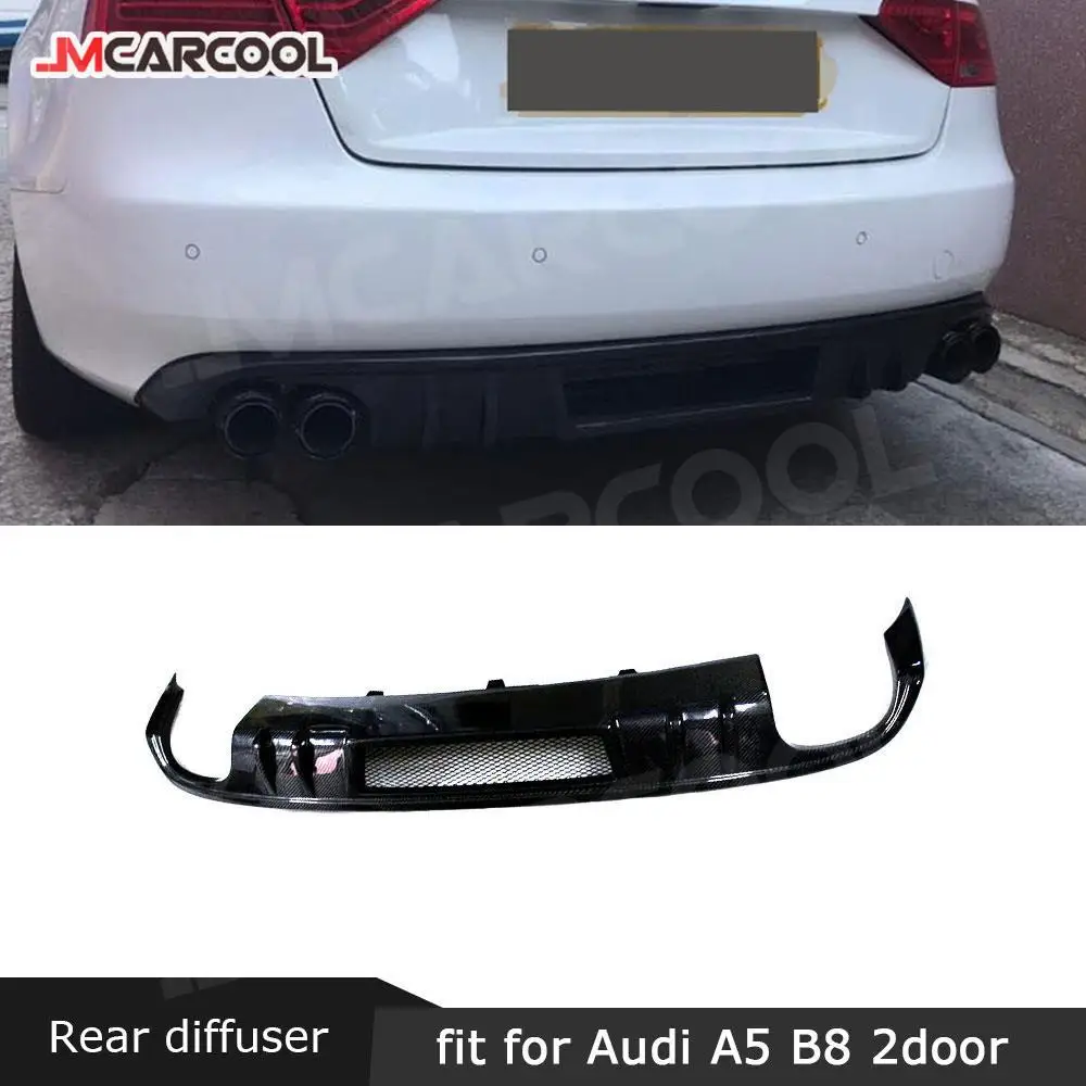 

JMCARCOOL задний диффузор из углеродного волокна для Audi A5 Coupe 2008-2011 задний диффузор задний бампер диффузор для губ