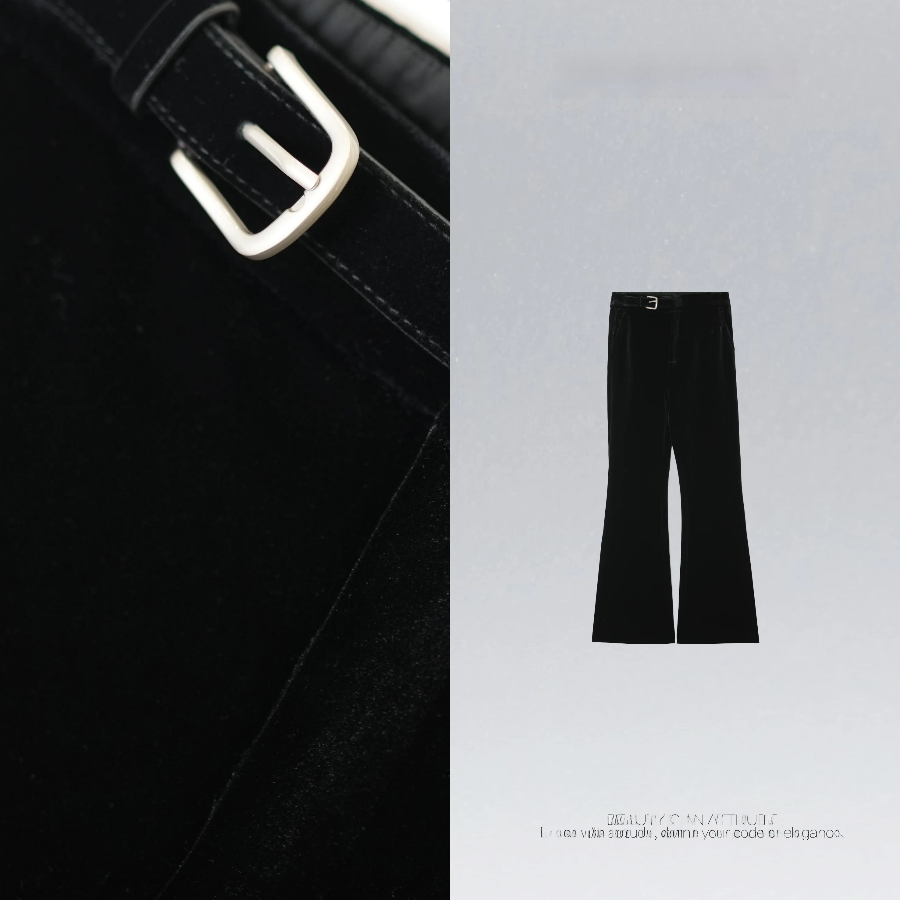 

Ele Velvet Bell Bot Pants High Waist Slim Fit Casual Trousers for Women Trendy Versatile Faionable Long Trousers