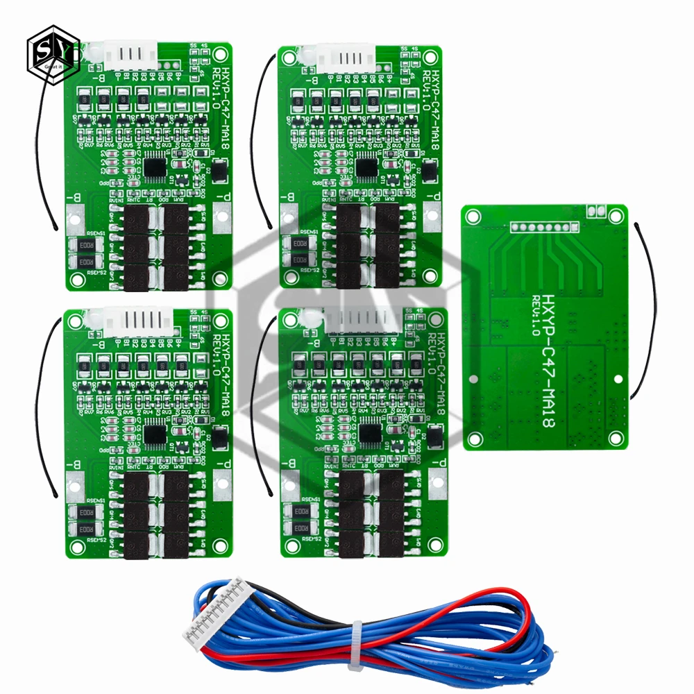 4S/5S/6S/7S (16.8V-21V) 20A 18650 Li-ion BMS Protection Board – Compatible with LMO/Ternary Lithium, with Balance