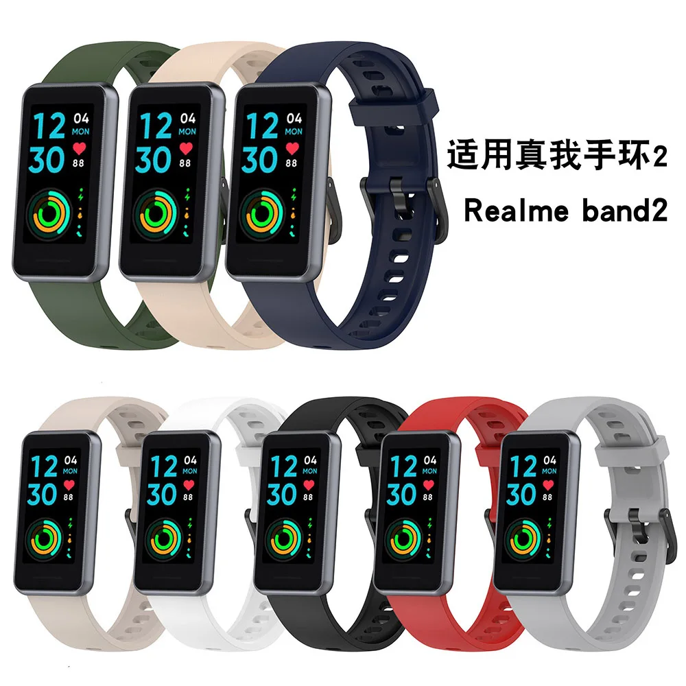 Realme Band 2用シリコンリストストラップ,ブレスレット