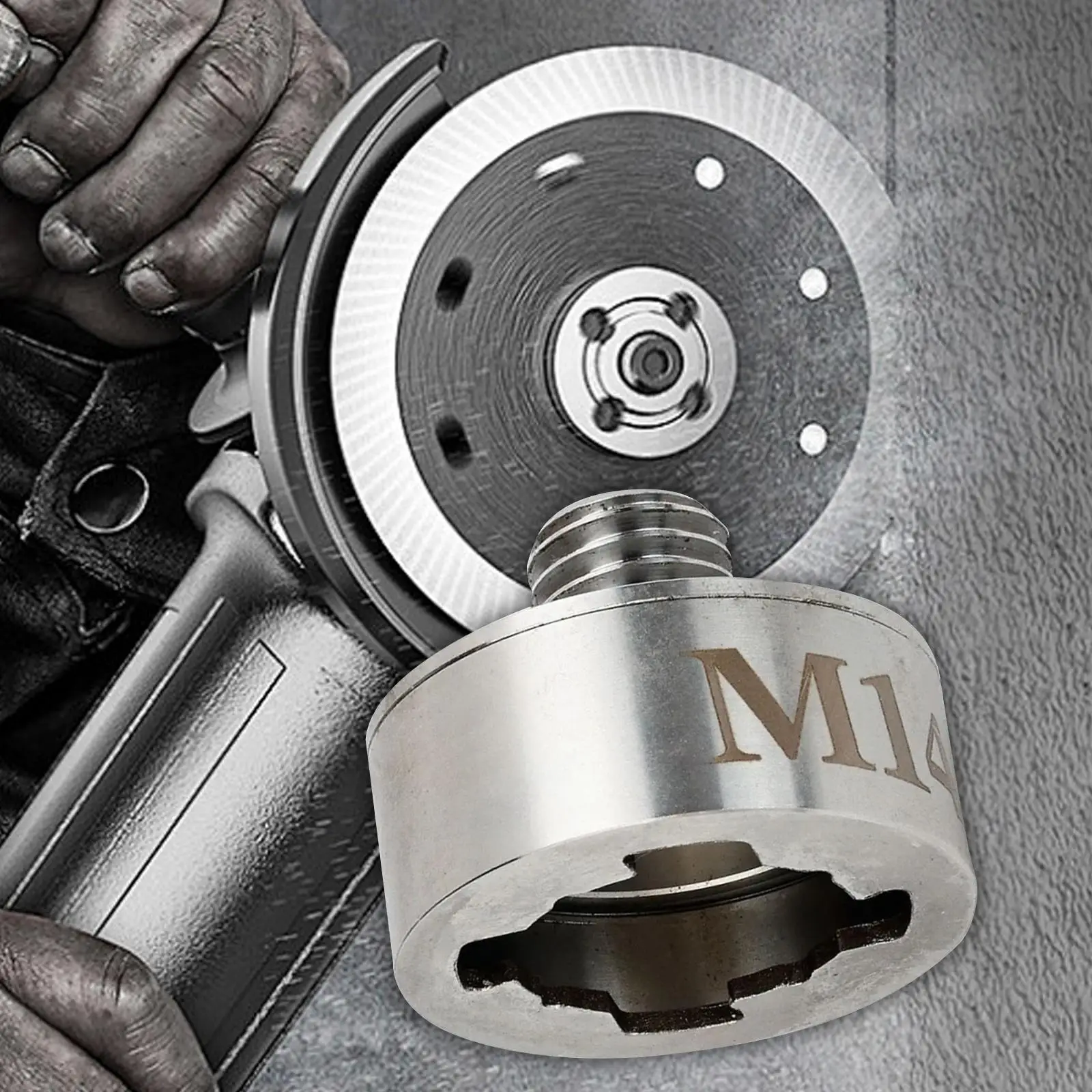 x Lock Adapter Grinder Lock Multifunctionele Tuinieren Snoeien Haakse Slijper Converteer M14 Draad