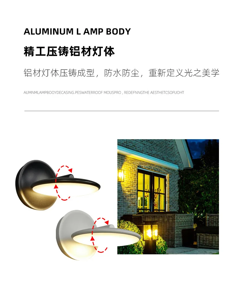 Warm white wall light Waterproof Garden light Fashion Garden lamps outdoor lamps home decorations outside wall light