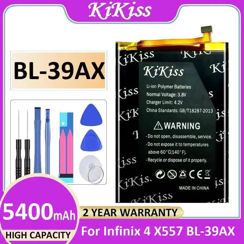

Долговечный аккумулятор мобильного телефона емкостью 5400 мАч для Infinix 4 X557 BL-39AX