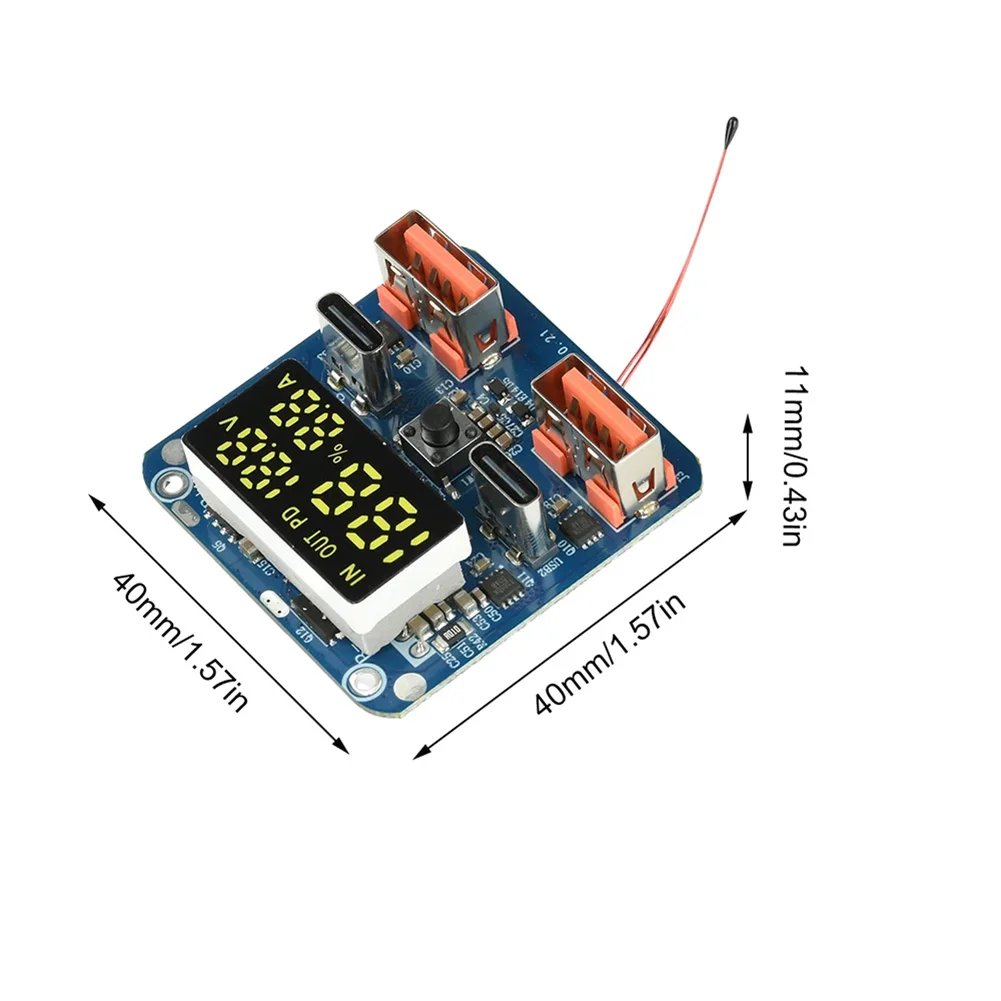 

Модуль зарядки аккумуляторов USB-C PD 100W 4S, двунаправленный понижающий преобразователь 20V5A для систем накопления энергии