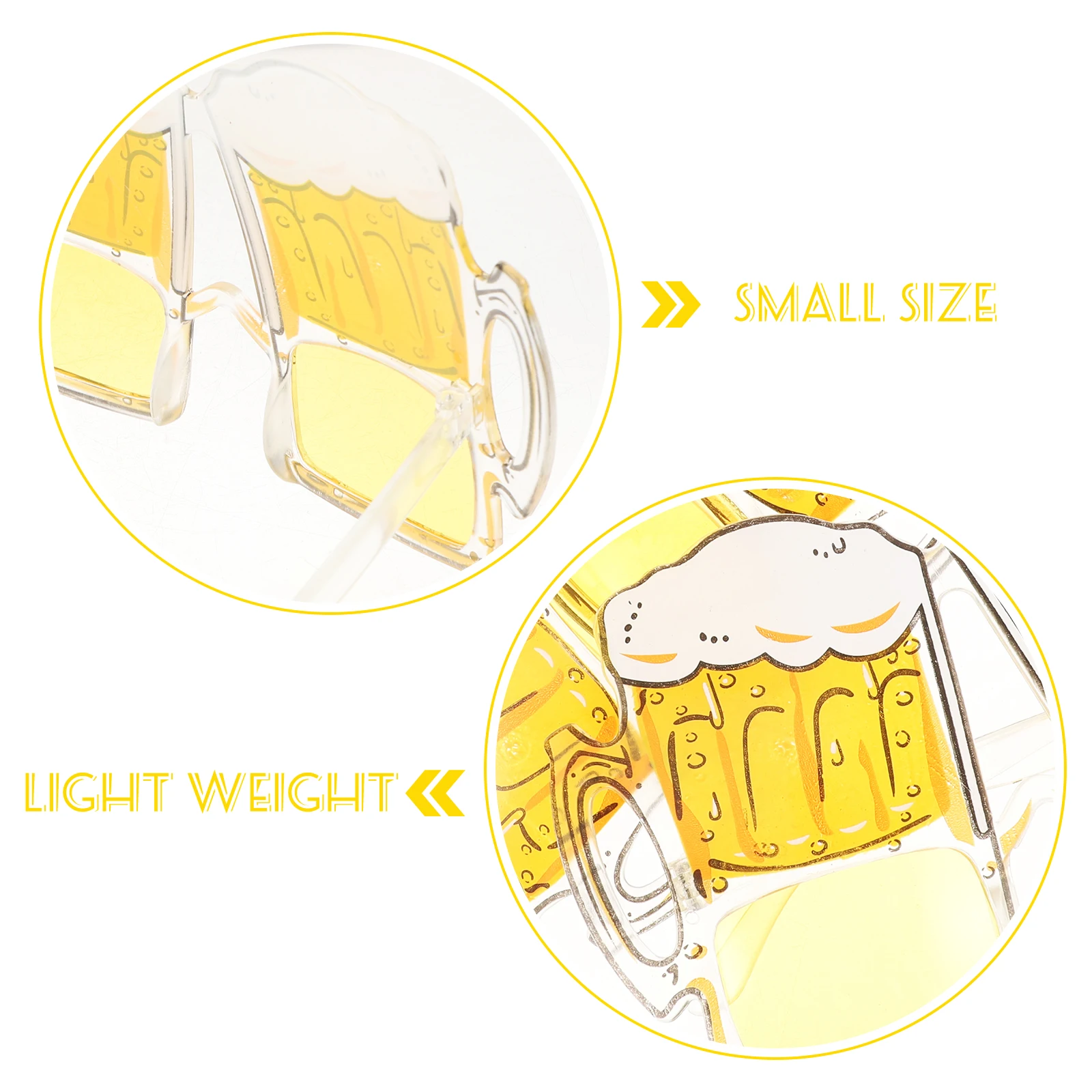 

2 Pcs Party Glasses Drinking for Kids Cool Favors Lightweight Eyeglasses Funny Beer Mug Child