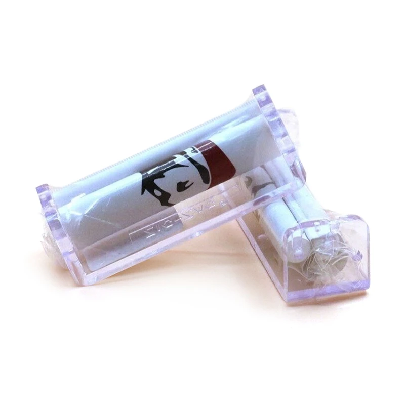 1pcs Acrylic Manual Rolling Device Herbal Herb Tobacco Roller Rolling Machine Mini Portable Cigarrate Smoking Accessories