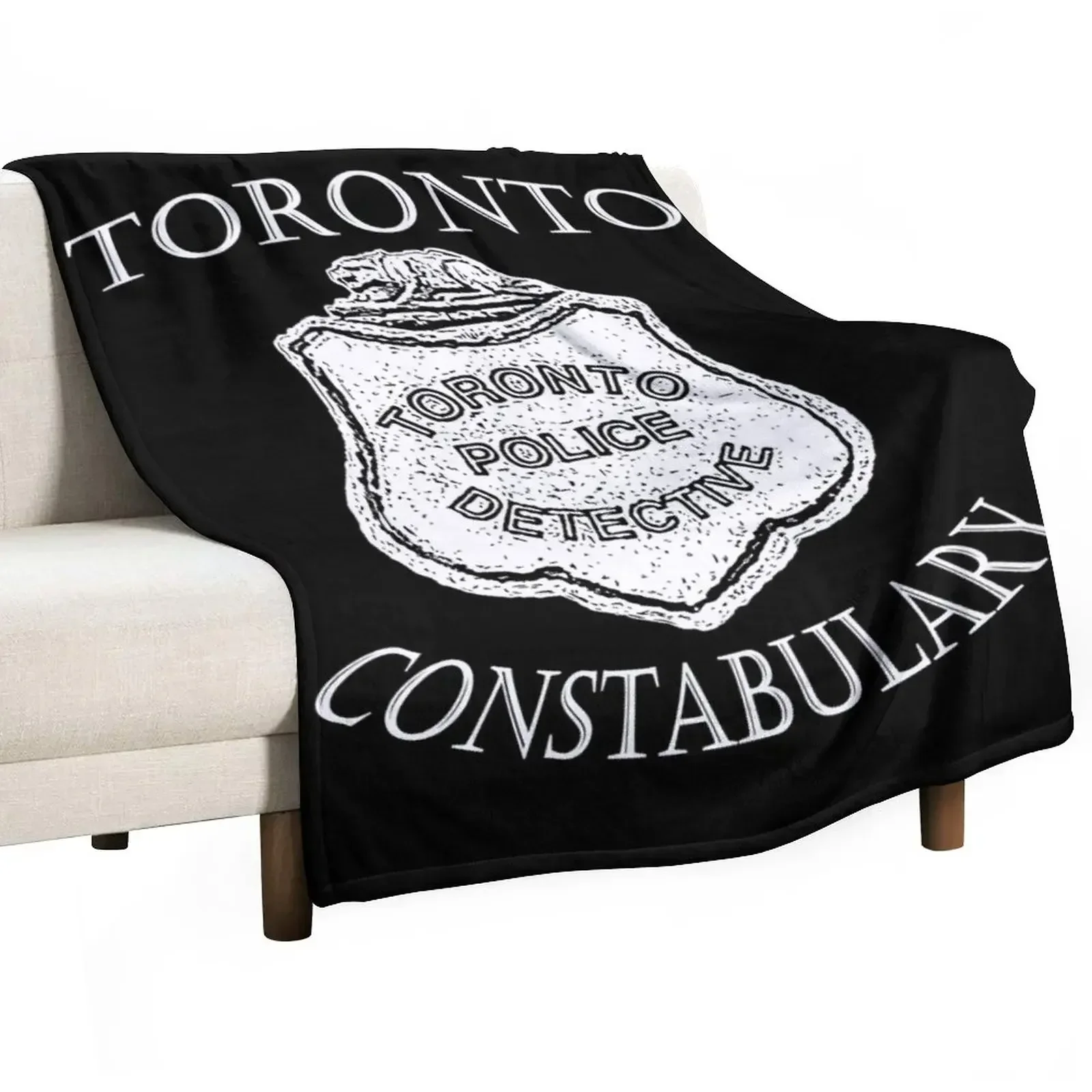 1900's Murdoch Mysteries Inspired Badge Shirt Throw Blanket Furry Designers Luxury Thicken Fashion Sofas Blankets