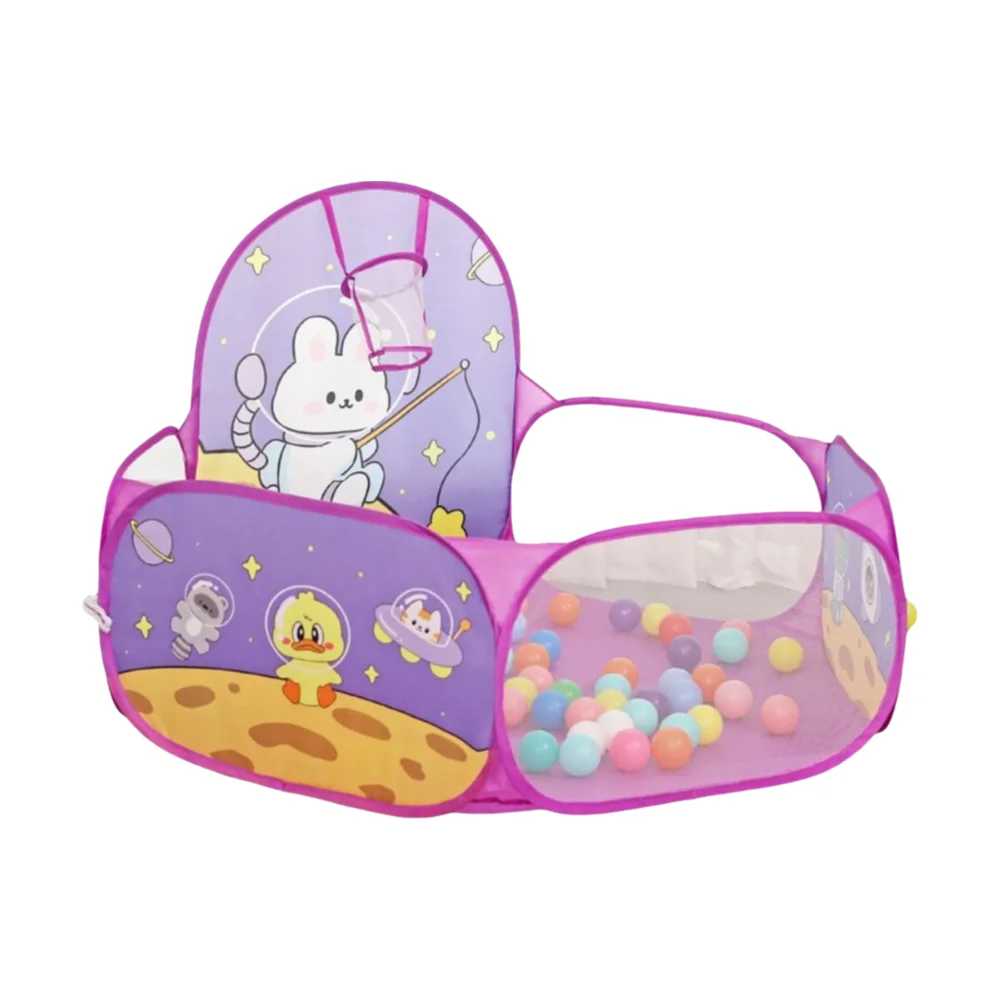 ملعب أطفال تفاعلي قابل للطي، حوض كرات كبير على شكل قلعة، ملعب داخلي للعب بالكرات