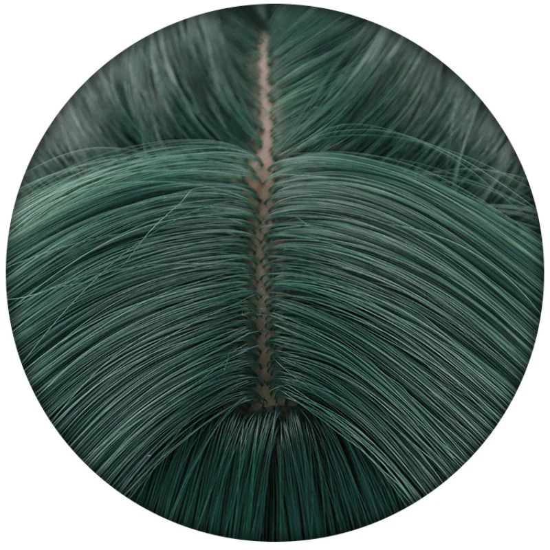 ใหม่ญี่ปุ่นอะนิเมะ Apothecary Diaries คอสเพลย์วิกผม Maomao Dark สีเขียวสังเคราะห์ผมยาวและหมวกวิกผมฟรีสําหรับปาร์ตี้ฮาโลวีน