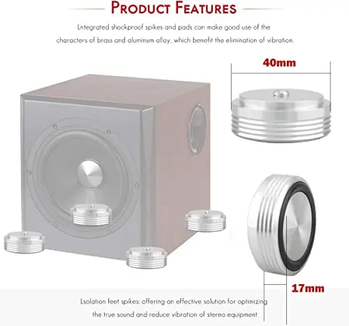 4 세트 고급 스피커 발, 진동 흡수 방지