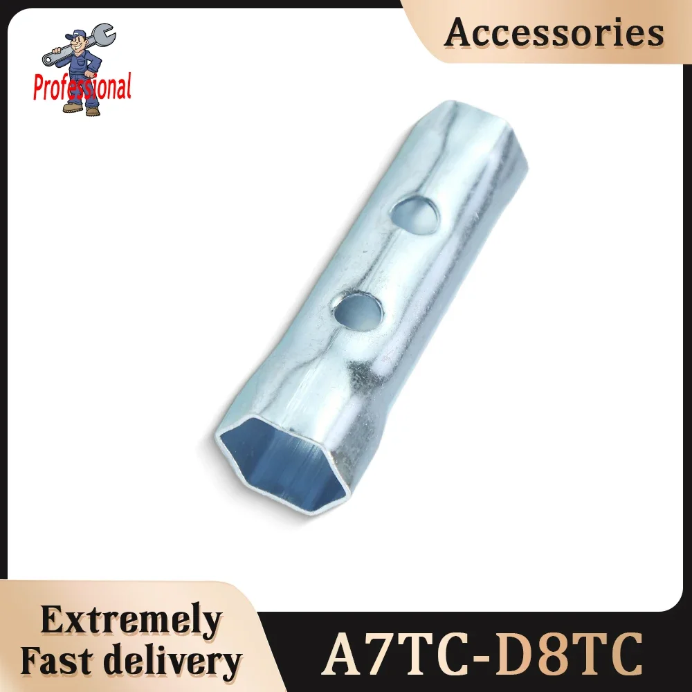 

Steel pipe spark plug socket wrench lawnmower stroller sleeve tool socket disassembly hexagonal universal