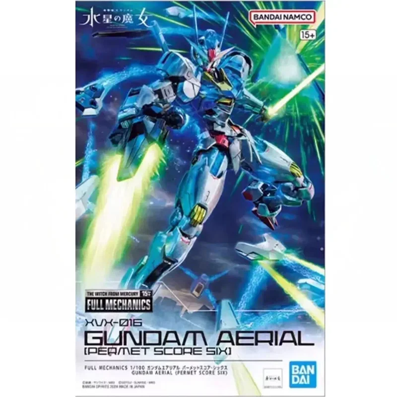 BANDAI GENUINE FULL MECHANICS 1/100 XVX-016 GUNDAM AERIAL [PERMET SCORE SIX]  ACTION ANIME FIGURE COLLECTIBLE ORNAMENTS GIFTS