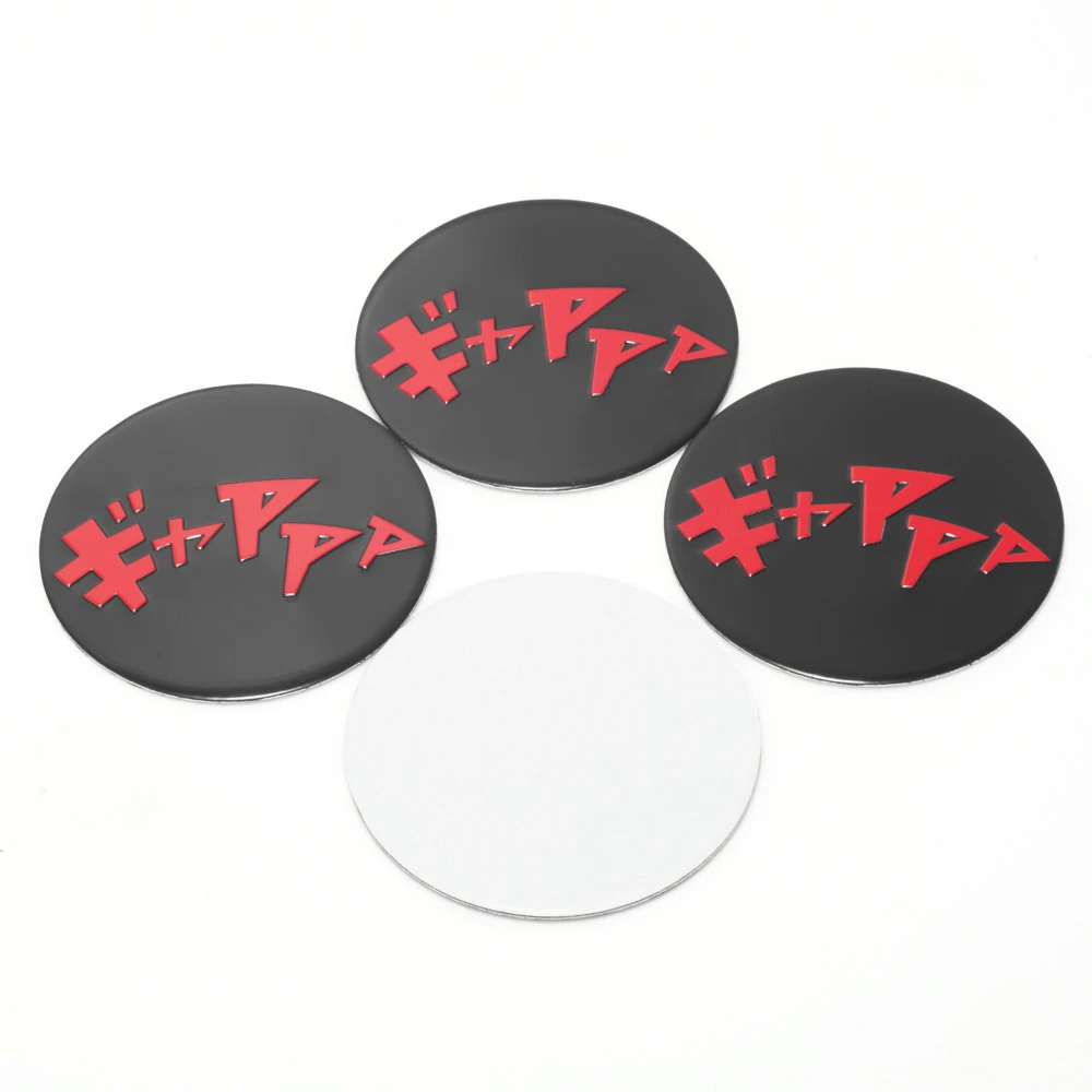 Eloxiumy 4pcs 49.5mm Aluminum Car Wheel Center Hub Caps newest logo Modification Car Styling Exterior Accessories Black and Red