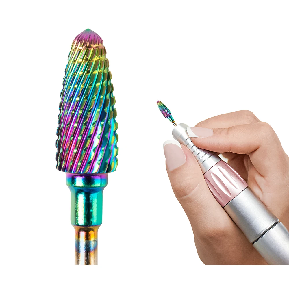 

Dazzling Tungsten Steel Grinding head Drill Polish Bit 3/32" For Gel Nail Polish Manicure Polishing Accessories Milling Cutters