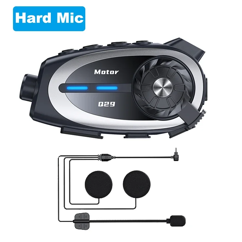 NONE Q29 Motorcycle Helmet Intercom 1080P Video Recorder Black 4