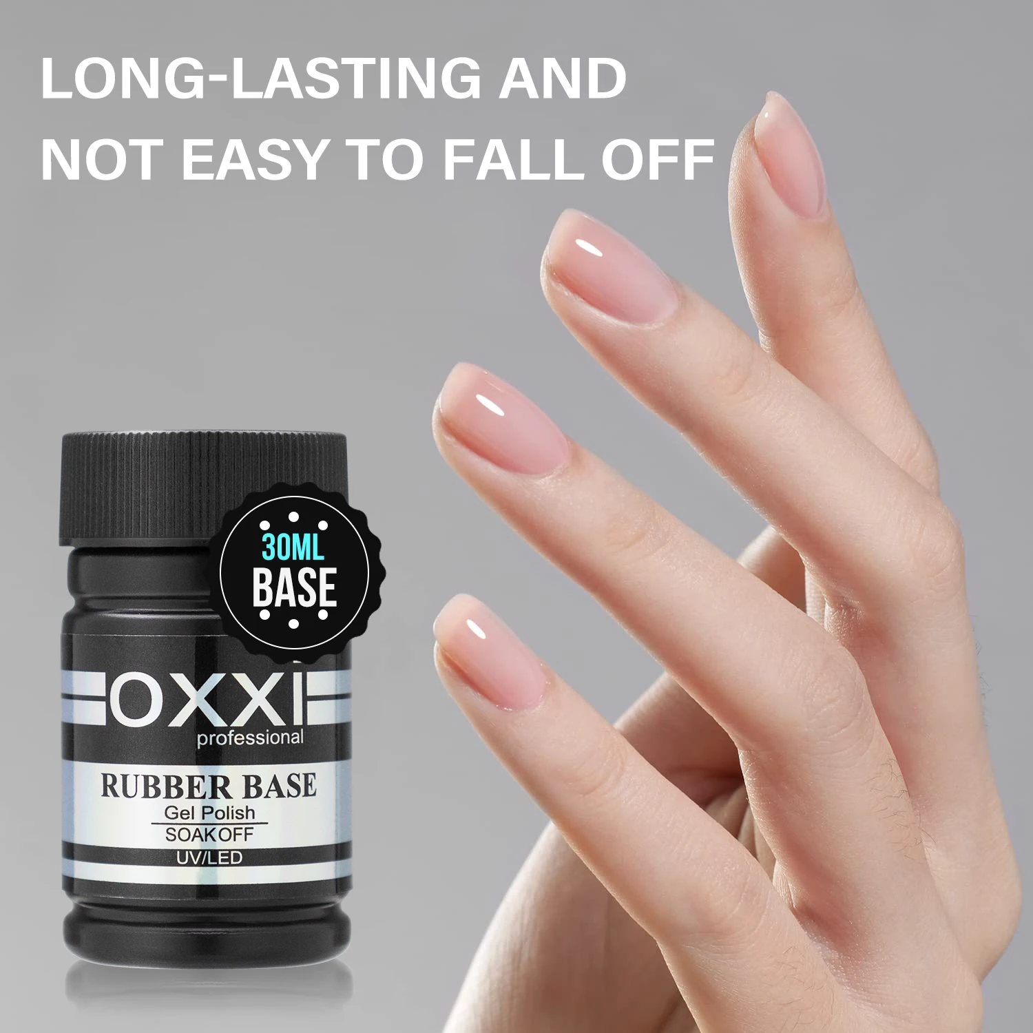 OXXI 30ml Dickflüssiger Rubber Base Gel Nagellack Hochglanz No-Wipe Top Coat UV-Lack für Nägel Semipermanenter Top Coat Y Base Coat Gellac – Detail 5