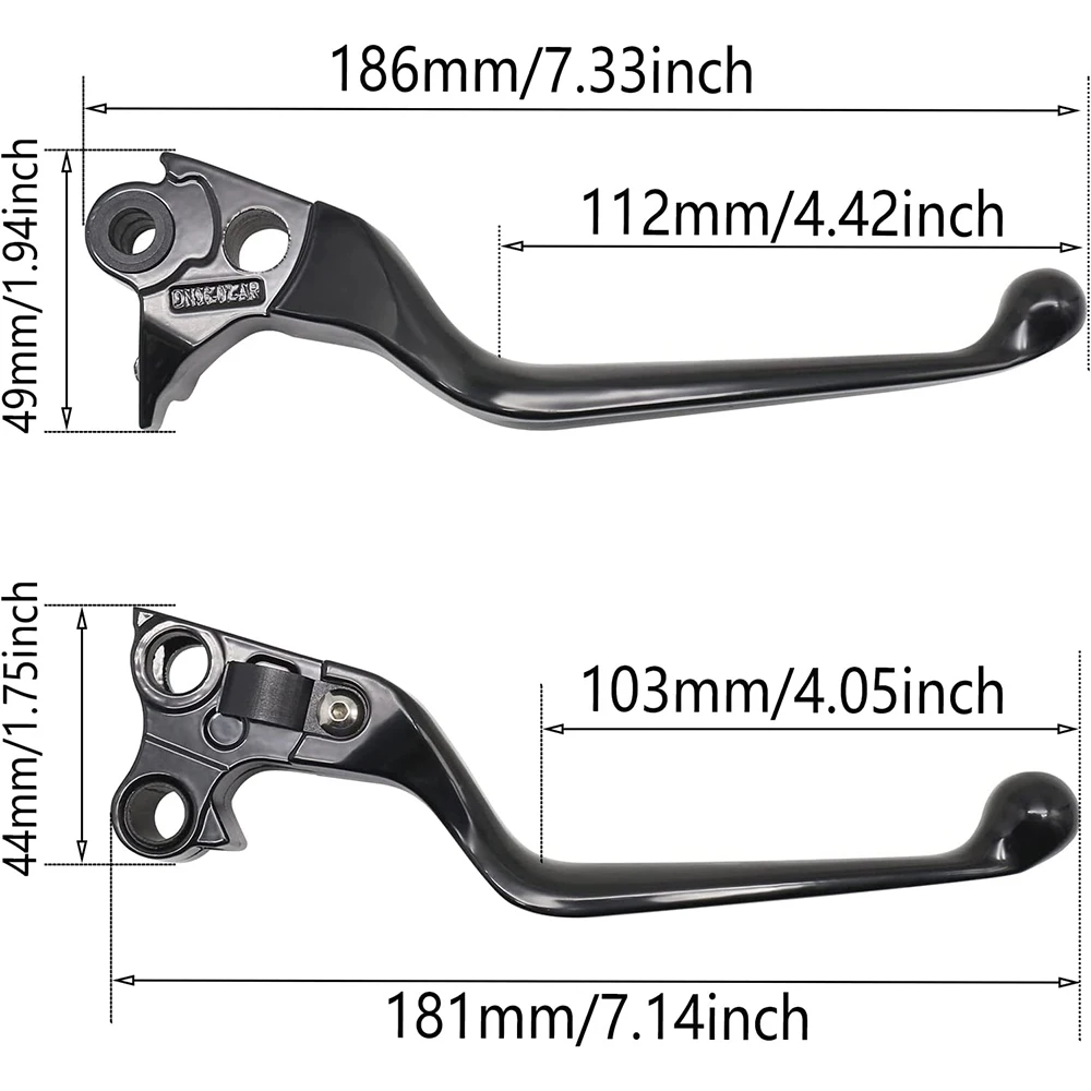 For Harley Davidson XL Sportster 883 and 1200 2003-1996 Motorcycle Accessories Aluminum Adjustable Brake Handle Clutch Levers