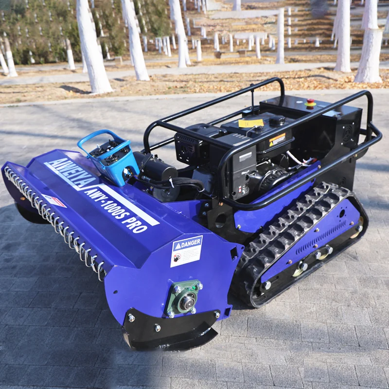 

Custom remote-controlled lawn mower, tracked all-terrain slope mower, tracked robotic lawn mower