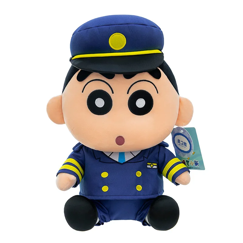 Genuine Fireman Outfit Crayon Shinchan Stuffed Doll Decorative Cushion Lovely Present for Wholesale and Daily Collection