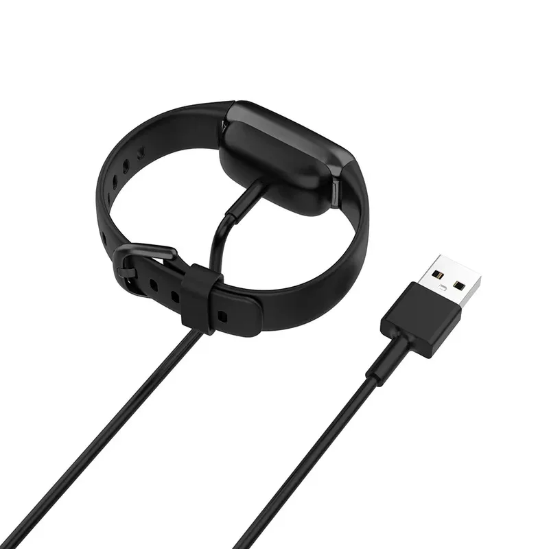 Caricabatterie da 3,3 piedi per Fitbit Charge 5/Charge 6/Cavo di ricarica Luxe Cavo di ricarica USB sostitutivo Supporto dock con forte magnete