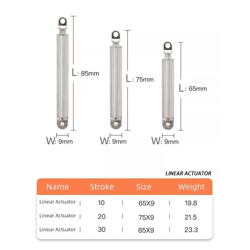 Siłownik liniowy Popychacz Siłownik liniowy Silnik tłokowy Akcesoria do wyposażenia Automatyczny pręt teleskopowy ze stali nierdzewnej