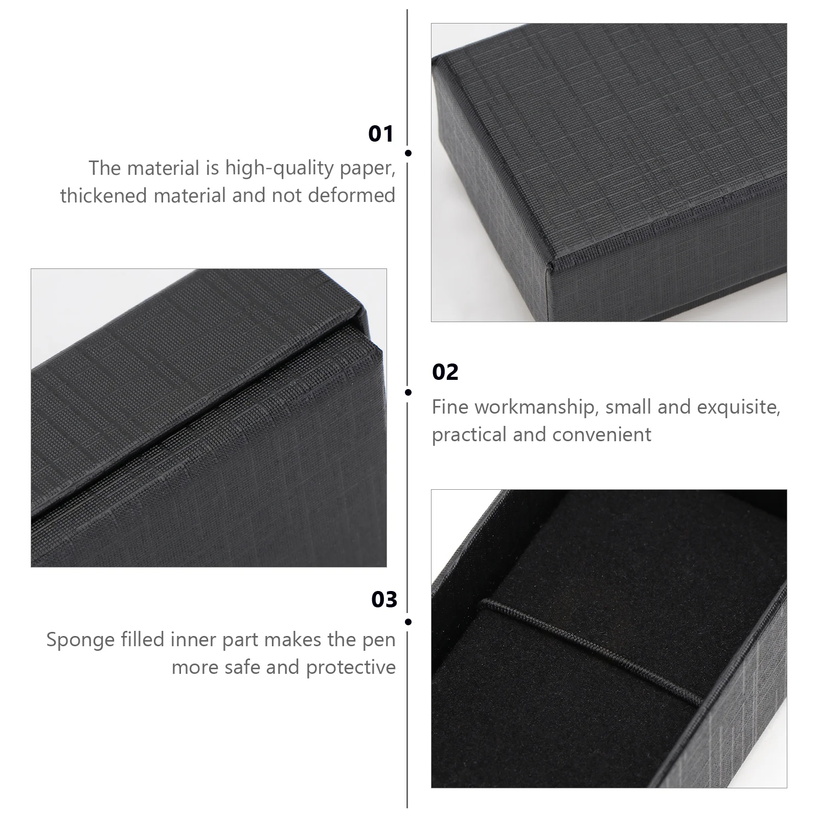 5 قطعة صندوق هدايا قرطاسية ورقية حافظة أقلام طالب متينة صندوق تخزين متعدد الوظائف لمنظم الإشارة المرجعية لقلم الرصاص #5