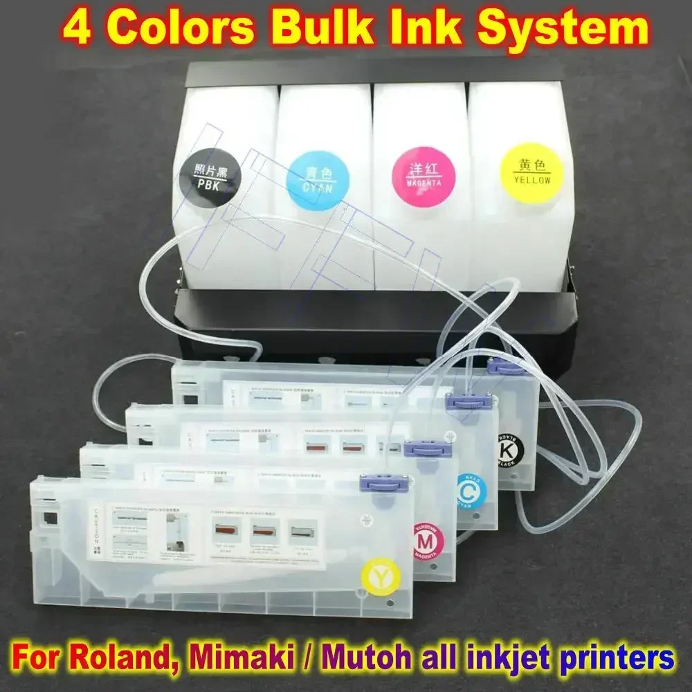 

Bulk Ink System Cartridge Refill Ink Kit Ciss for Mimaki JV33 CJV30 JV5 JV4 BN20 XJ640 XJ740 RS640 RA640 Mutoh RJ900 Roland Bn20