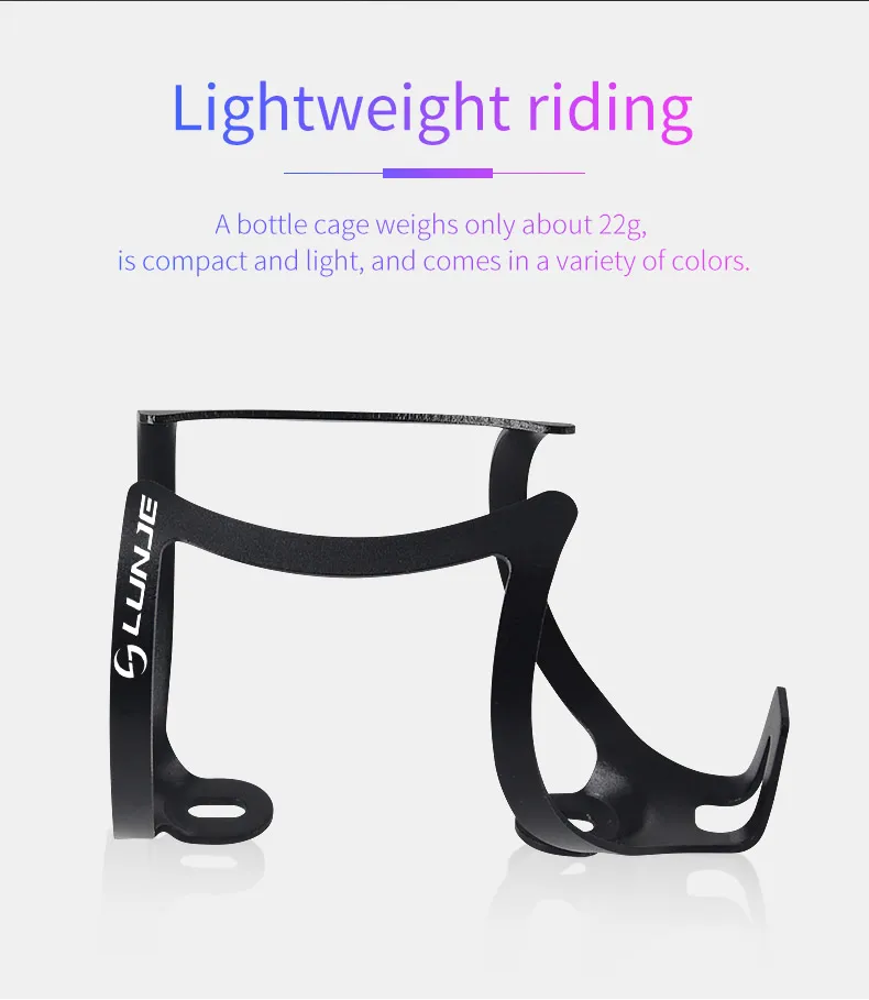LUNJE Fahrrad Flaschenhalter Bunte Aluminiumlegierung MTB Rennrad Wasserflaschenhalter Flaschenhalter Fahrradzubehör – Detail 5
