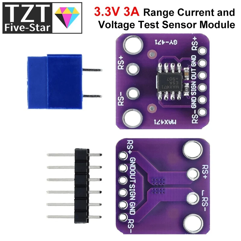 GY-471 MAX471 3A Current Sensor Module Consume Current Detection Module for Arduino DC 0 -30V