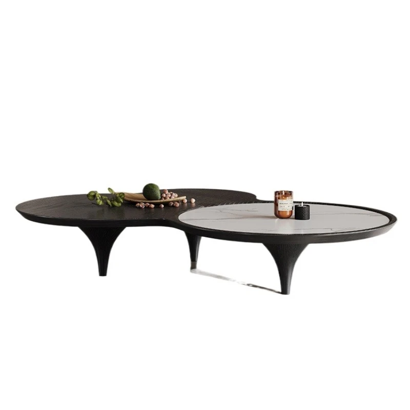 

Cloud coffee table Italian minimalist size apartment in the living room antique special-shaped coffee table round tea table