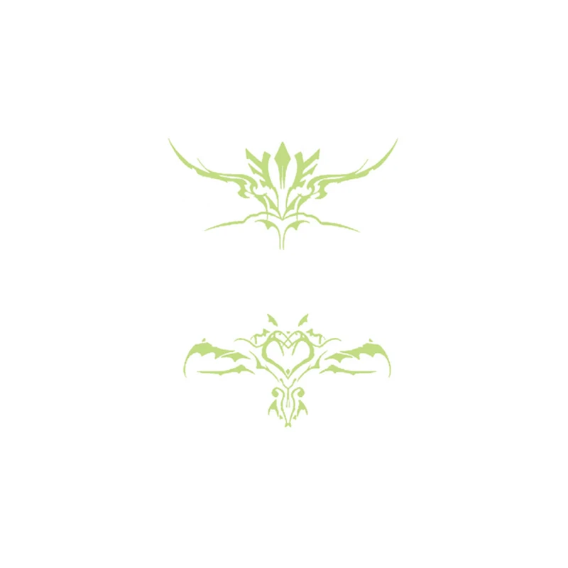 Meimo Temporary Sticker Tattoo Sticker Sexy Chest Thigh Sticker Nightglow Pattern Waterproof Disposable Sticker