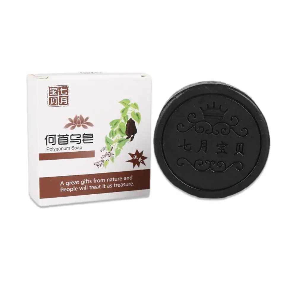 Polygonum Black Hair Shampoo Moisturizing Essence Hair Soap Anti Dandruff Damage Repair Shine Smooth For All Hair Types R5W0