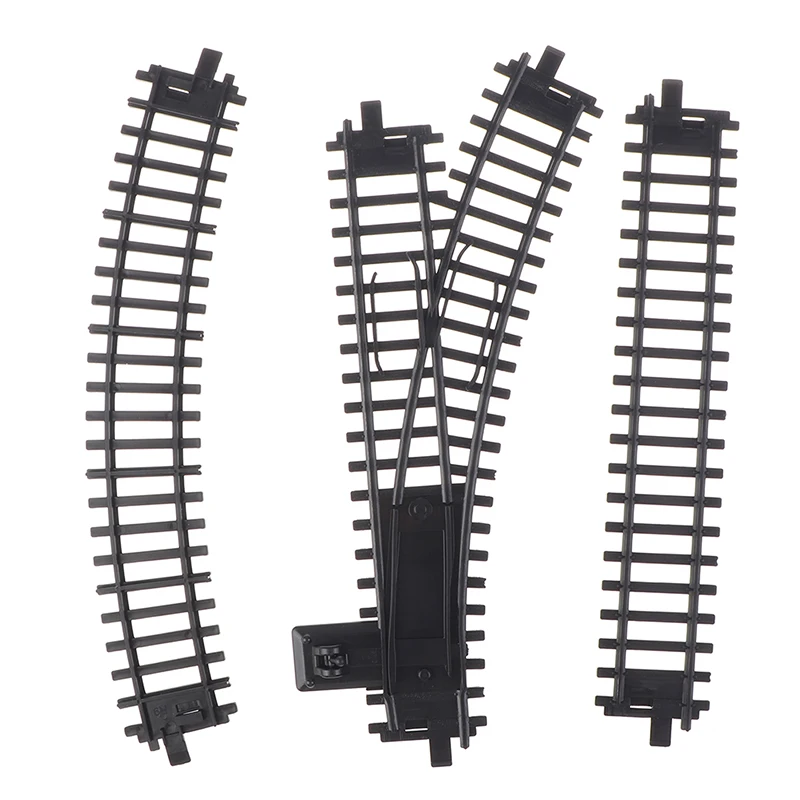 Rail Track Expansion Pack For Railway King Classical Train City Trains Flexible Tracks Straight Curved Rails Building Block Toys