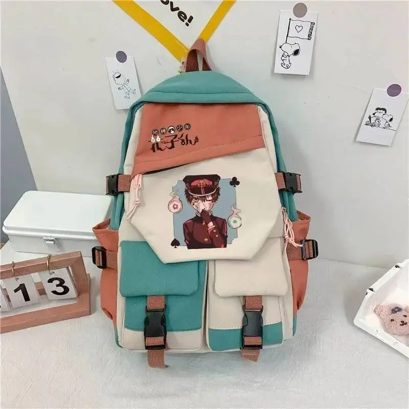 Аниме игра 46X32x14 см Jibaku Shounen, унитаз Ханако-Кун, школьные сумки для подростков, рюкзаки большой вместимости