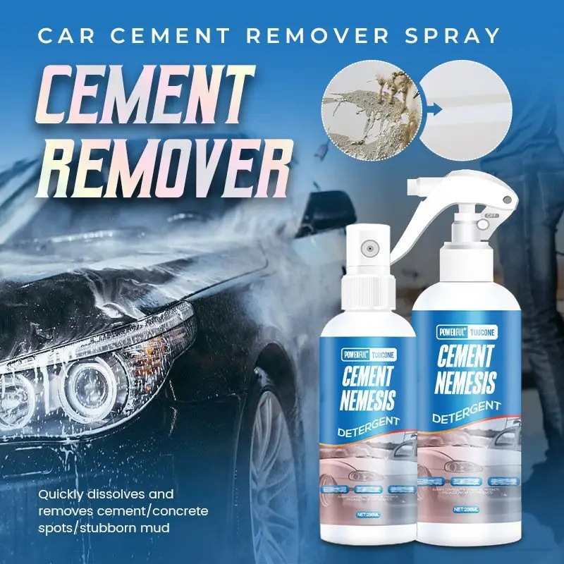 100ml SUV Concrete Dissolver Spray Auto Concrete Stain Remover Portable Stain Removing Solution For Metal Ceramic Auto Accessory