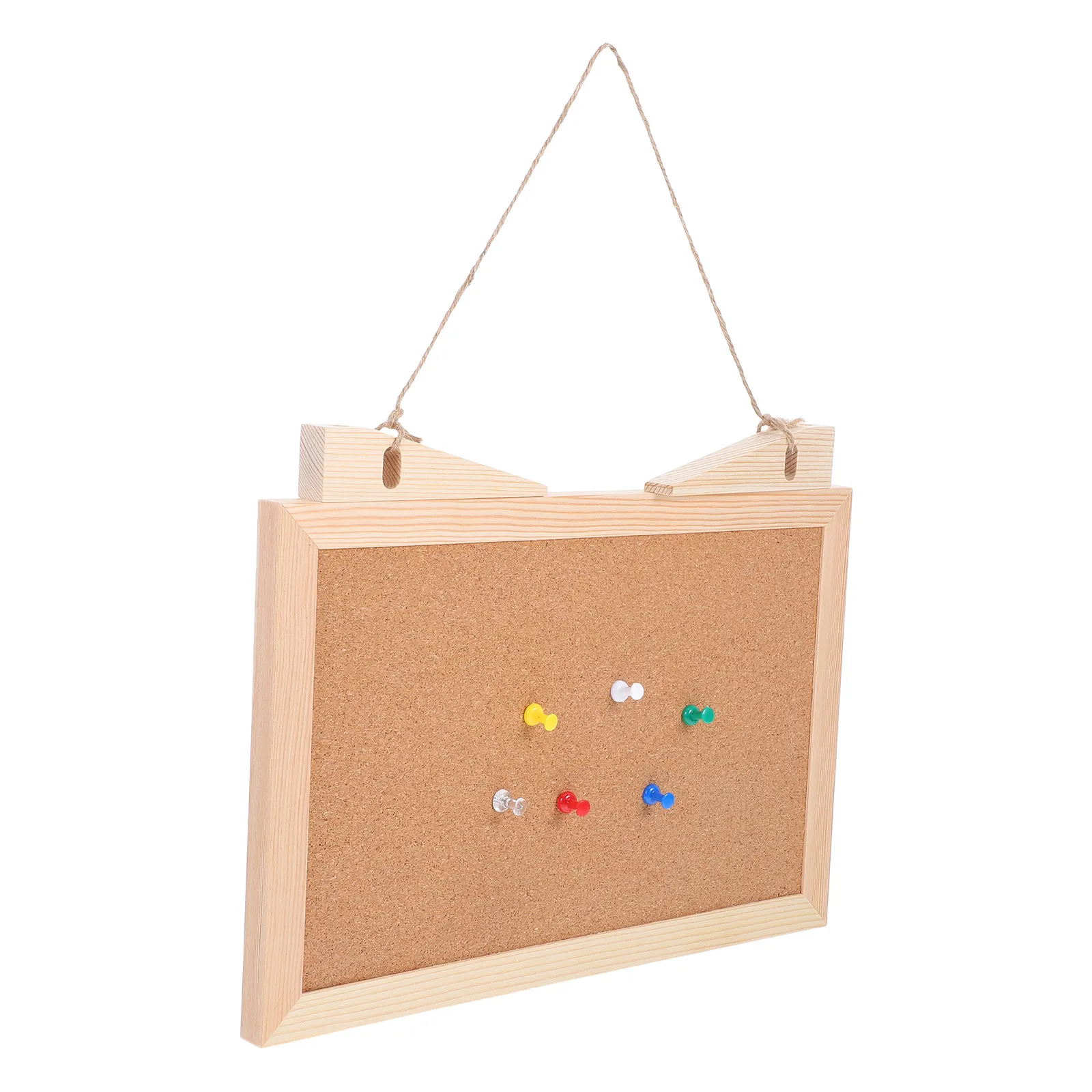 

Wood Photo Wall Display Board Bulletin Board Decorative Cork Boards for Home Office Use in Classrooms Kitchen Children