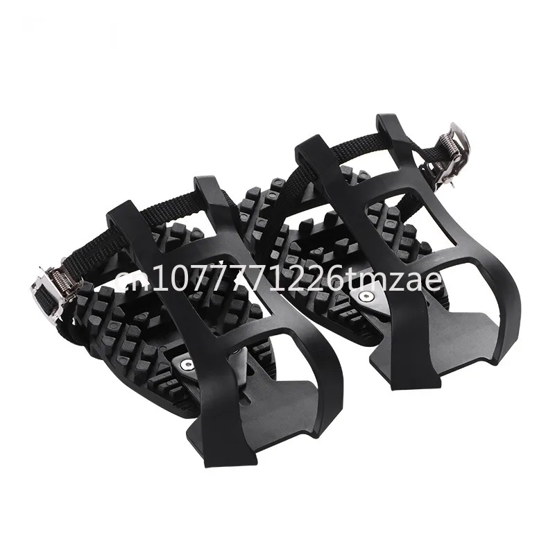 Bicycle and Pedal Toe Clip Cage-Indoor Exercise Bicycle Pedal Adapter