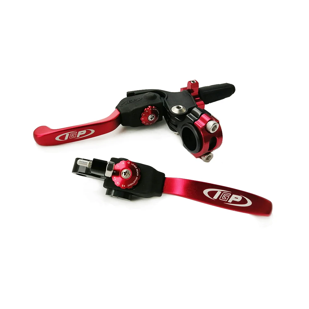 

pit bike IGP crashproof alloy brake & clutch levers red pit bike lever sample available