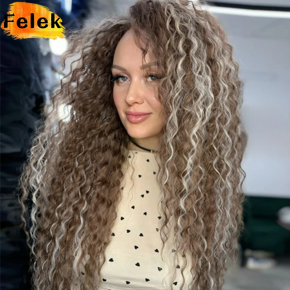 22 Inch Curly Braiding Hair Extensions Synthetic Ariel Curls Crochet Braids Extensions Ombre Burgundy Water Wave Twist Afro Hair view 4
