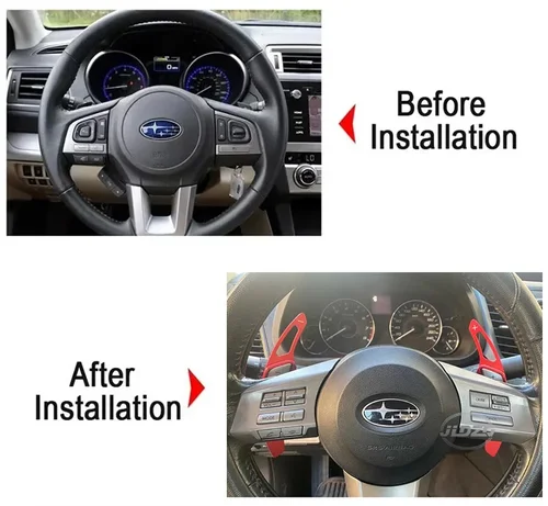 Imagen 2 del producto Nueva extensión de palanca de cambios de volante de aluminio para Subaru Legacy WRX STI Forester impreza XV Outback, accesorios