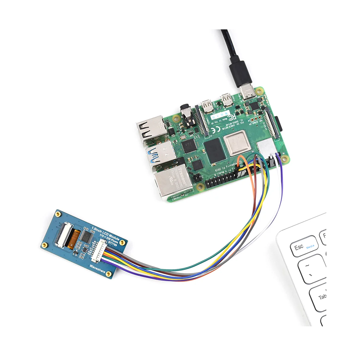 

Optimal Waveshare 1.9 Inch IPS Color LCD Display Module 170X320 Pixels SPI Interface 262K Color Screen for Raspberry Pi/Arduino/