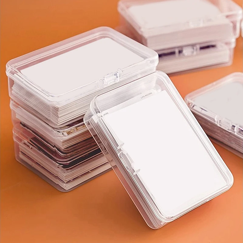 1/3pcs Transparent Plastic Boxes Playing Cards Container Storage Case Packing Poker Game Card Box Board Games Card Organizer